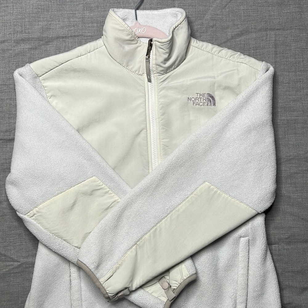 White Girls Large North Face Jacket